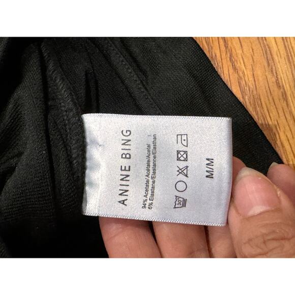 ANINE BING classic black cocktail Alaia Dress size Medium - Picture 9 of 15